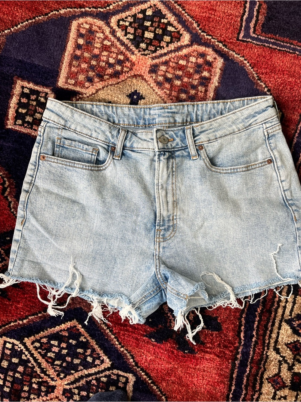 Old Navy OG straight frayed hemmed denim jeans shorts